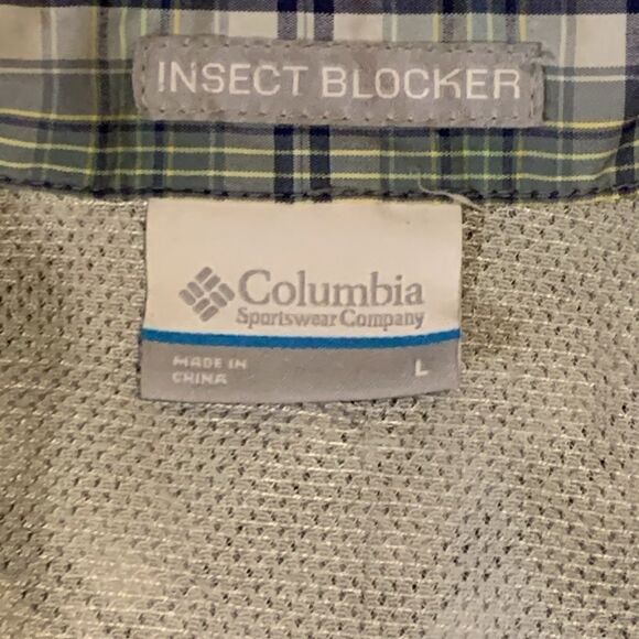 COLUMBIA, insect blocker, long sleeve, button down, mesh vent back - Picture 2 of 12